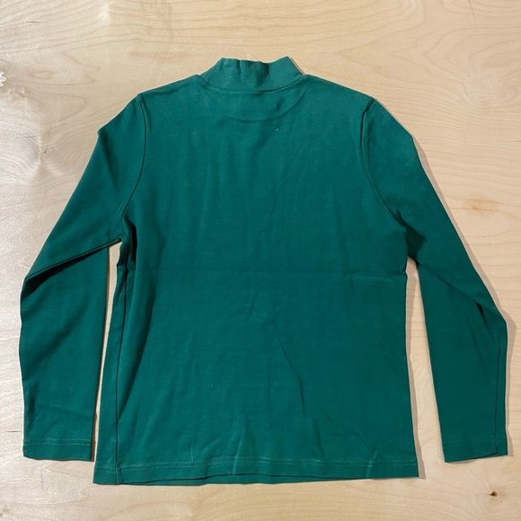 Kim Rogers Forest Green Cotton Top PM (QK) - Picture 4 of 5